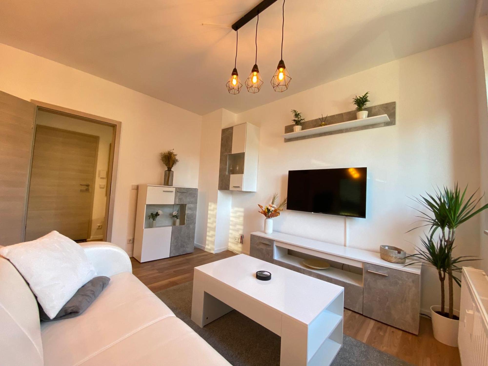 Hochwertige Ferienwohnung Mit 7Qm Balkon, Netflix, Kaffeeautomat, Rainshower Bad Zwickau Eksteriør bilde
